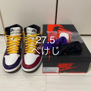 ナイキ(NIKE)のNIKE ナイキ AJ1 SB レイカーズ LA to Chicago 27.5(スニーカー)