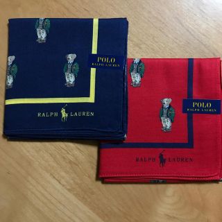 ポロラルフローレン(POLO RALPH LAUREN)のラルフローレン　新品　ハンカチ　二枚セット(ハンカチ)