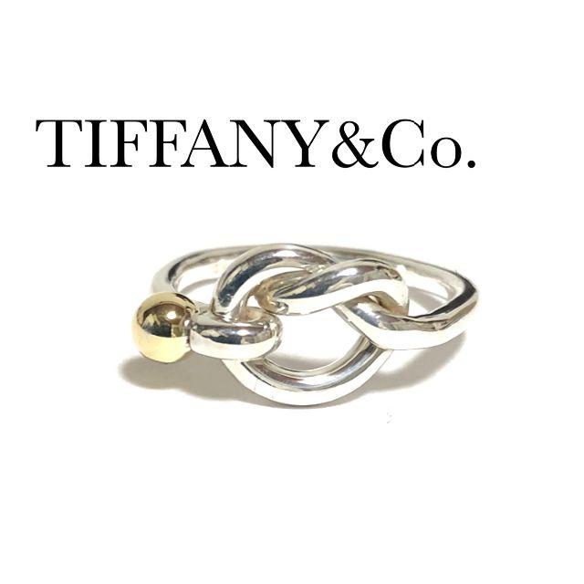 Tiffany & Co.(ティファニー)のティファニー TIFFANY K18YG シルバー ノット リング 12号 レディースのアクセサリー(リング(指輪))の商品写真
