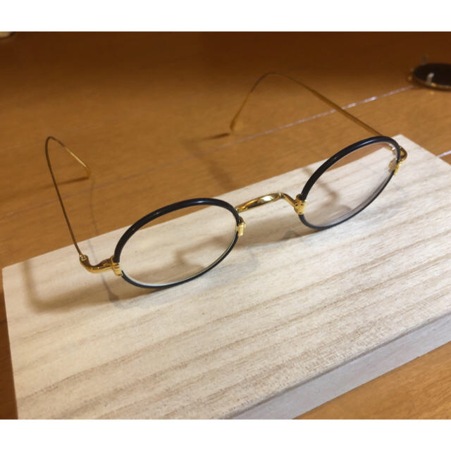 Ayame(アヤメ)の金子眼鏡　ゴールドフレーム　ラウンド メンズのファッション小物(サングラス/メガネ)の商品写真