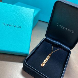 ティファニー(Tiffany & Co.)のティファニー 18金 アトラスバー ダイヤ ネックレス ペンダント ゴールド(ネックレス)