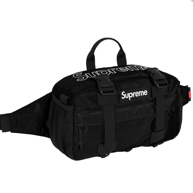 Supreme waist bag black 19aw ブラック