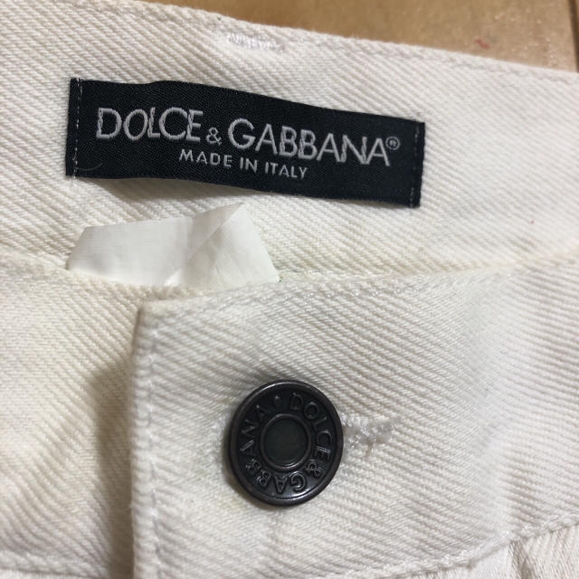 DOLCE&GABBANA(ドルチェアンドガッバーナ)のドルチェ&ガッバーナ 白ジーンズ メンズのパンツ(デニム/ジーンズ)の商品写真