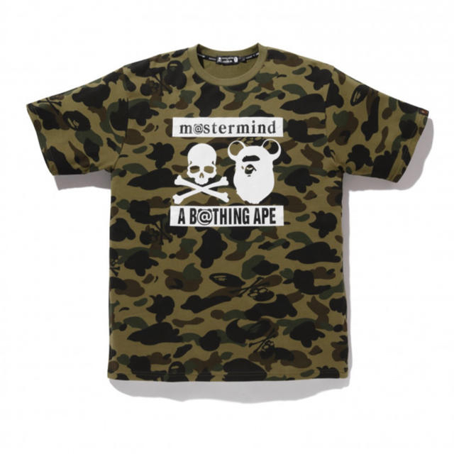 A BATHING APE(アベイシングエイプ)のコージ様　mastermind bape tシャツ　Lサイズ メンズのトップス(Tシャツ/カットソー(半袖/袖なし))の商品写真