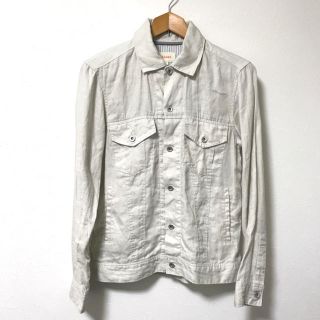 ビームス(BEAMS)の定1.5万美品　ビームス  フレンチリネンGジャケットS アイボリー(ブルゾン)