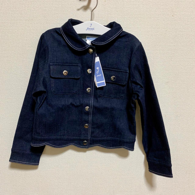 Jacadi(ジャカディ)の☆jacadi☆デニムジャケット　8a 新品・タグ付き キッズ/ベビー/マタニティのキッズ服女の子用(90cm~)(ジャケット/上着)の商品写真