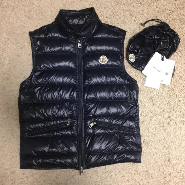 最終値下げ!モンクレール moncler ダウンベスト ネイビー サイズ0