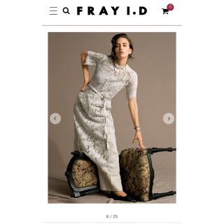 フレイアイディー(FRAY I.D)のレースワンピース(ひざ丈ワンピース)