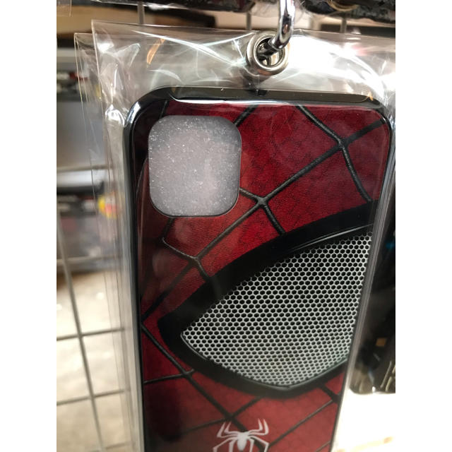 MARVEL(マーベル)のスパイダーマン iPhoneケース 光沢のあるガラス素材 スマホ/家電/カメラのスマホアクセサリー(iPhoneケース)の商品写真