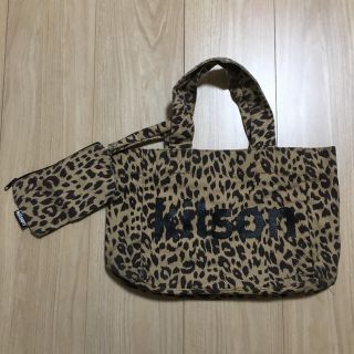 キットソン(KITSON)のkitson キットソン ヒョウ柄 ポーチ付 トートバッグ(トートバッグ)