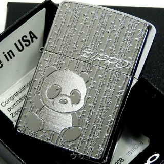 ジッポー(ZIPPO)の送料無料☆zippo☆Metal plate☆パンダ☆ジッポ(タバコグッズ)