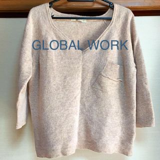 グローバルワーク(GLOBAL WORK)のGLOBALWORK＊七分丈ニット(ニット/セーター)