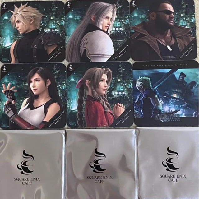 SQUARE ENIX(スクウェアエニックス)のFF7 コースター　6枚 エンタメ/ホビーのおもちゃ/ぬいぐるみ(キャラクターグッズ)の商品写真