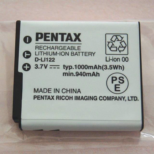 PENTAX(ペンタックス)の新品 純正 ペンタックス リコー D-LI122 スマホ/家電/カメラのカメラ(コンパクトデジタルカメラ)の商品写真