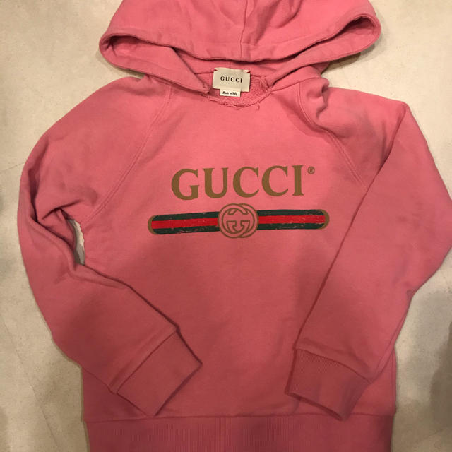 Gucci(グッチ)のグッチ　チルドレン　５y  フードトレーナー キッズ/ベビー/マタニティのキッズ服女の子用(90cm~)(Tシャツ/カットソー)の商品写真