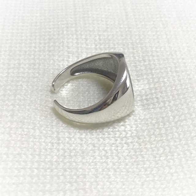 ブラックオニキス silver925 カレッジリング オーバル 指輪 メンズの ...