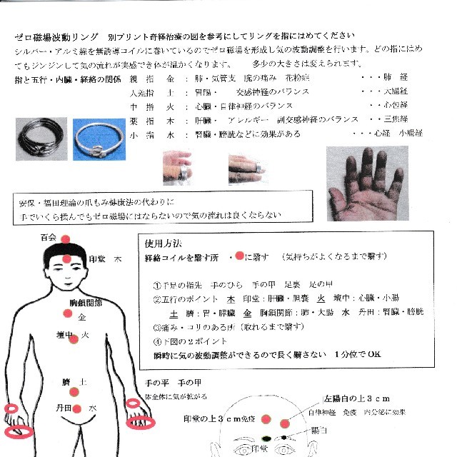 シルバー波動リング 小指にはめると重心のバランスがとれ健康になる 内径希望可  レディースのアクセサリー(リング(指輪))の商品写真