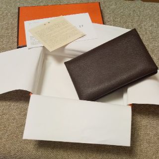 エルメス(Hermes)のHERMES  カルヴィ  名刺入れ  美品(名刺入れ/定期入れ)