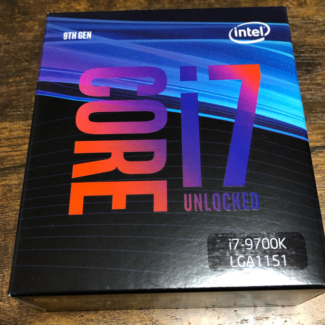 新品 未開封 Intel core i7-9700K CPU