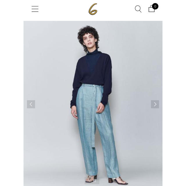 BEAUTY&YOUTH UNITED ARROWS(ビューティアンドユースユナイテッドアローズ)のroku nakajiro dyed pants お値下げ中 レディースのパンツ(カジュアルパンツ)の商品写真