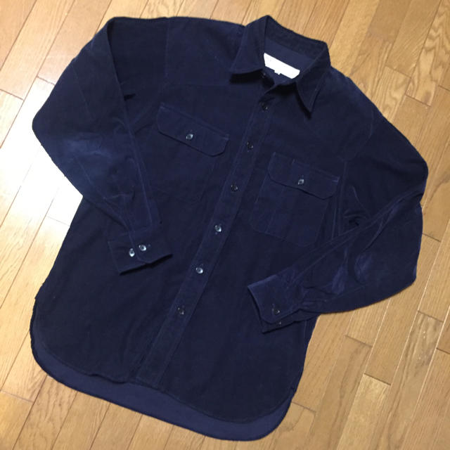 Engineered Garments(エンジニアードガーメンツ)のハバーサック コーデュロイシャツブルゾン M ネイビー メンズのトップス(シャツ)の商品写真