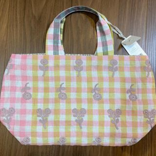 ミナペルホネン(mina perhonen)のペコさん専用　ミナペルホネン　boheur pink mix パニーニ　バッグ　(トートバッグ)