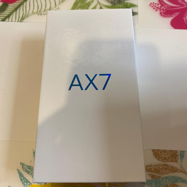 新品未使用 oppo オッポ AX7 ブルーoppo