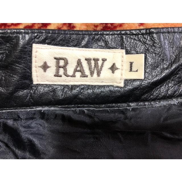 schott(ショット)のＲＡＷ  レザーパンツ  前面1枚レザー メンズのパンツ(その他)の商品写真