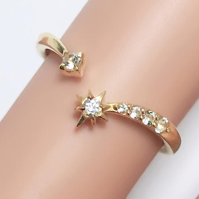 STAR JEWELRY(スタージュエリー)のダイヤモンド リング スタージュエリー k10yg 10金 イエローゴールド レディースのアクセサリー(リング(指輪))の商品写真