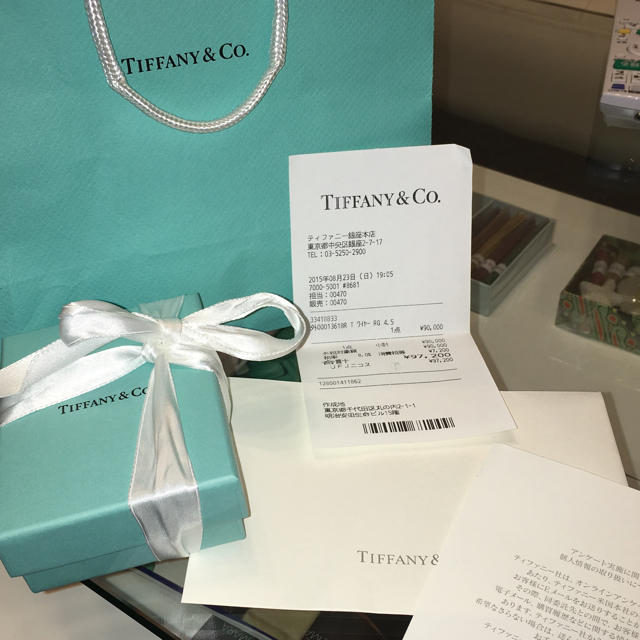 Tiffany & Co.(ティファニー)のtiffany&Co最新リング保証書付☆ レディースのアクセサリー(リング(指輪))の商品写真