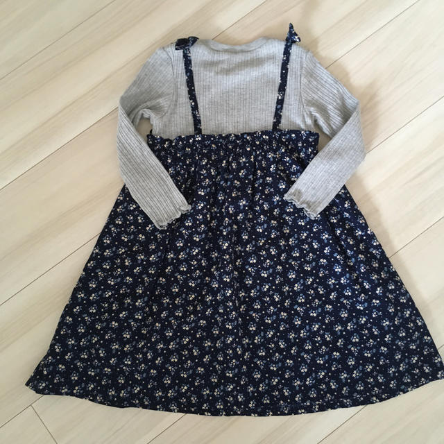 F.O.KIDS(エフオーキッズ)のapres les cours 小花柄ドッキングワンピース 100 キッズ/ベビー/マタニティのキッズ服女の子用(90cm~)(ワンピース)の商品写真