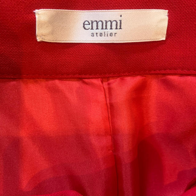 emmi atelier(エミアトリエ)のスカート  エミ　emmi 巻きスカート　赤　レッド　ペンシルスカート レディースのスカート(ひざ丈スカート)の商品写真