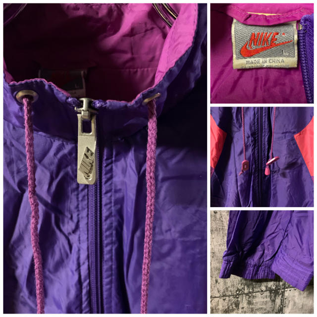 NIKE - 【廃盤】80s 90s銀タグ NIKE ナイキ ナイロンジャケット NIKE - 【廃盤】80s 90s銀タグ NIKE ナイキ ナイロンジャケット