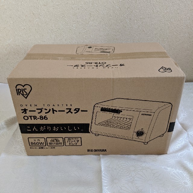 アイリスオーヤマ(アイリスオーヤマ)の【アイリスオーヤマ】新品未使用　オーブントースターOTR-86 スマホ/家電/カメラの調理家電(電子レンジ)の商品写真