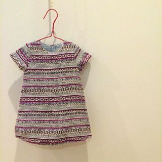 ザラキッズ(ZARA KIDS)のZARAgirl☆ジャガードワンピース(ワンピース)