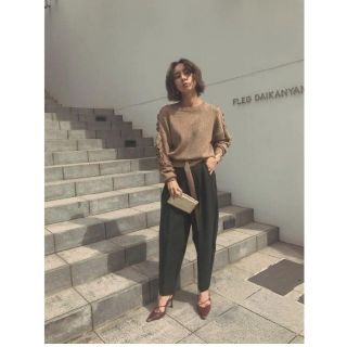 アメリヴィンテージ(Ameri VINTAGE)のameri   vintage egg pants グリーン(カジュアルパンツ)