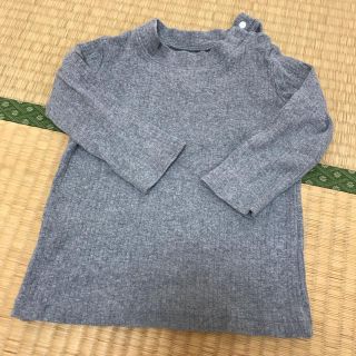 ユニクロ(UNIQLO)の80 グレー トップス 長袖(シャツ/カットソー)