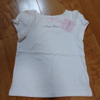 メゾピアノ(mezzo piano)のメゾピアノ リボンTシャツ新品110(Tシャツ/カットソー)