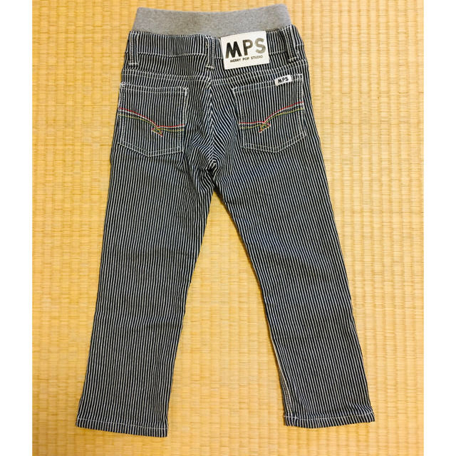 MPS(エムピーエス)の専用☆MPSパンツ110 ヒッコリー&半袖Tシャツ120 キッズ/ベビー/マタニティのキッズ服男の子用(90cm~)(パンツ/スパッツ)の商品写真