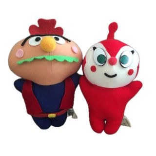 アンパンマン - ドキンちゃん&ハンバーガーキッド ぬいぐるみの アンパンマン - ドキンちゃん&ハンバーガーキッド ぬいぐるみの