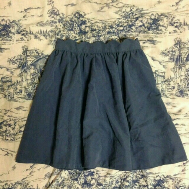 SM2(サマンサモスモス)のＳＭ２　スカート　青 レディースのスカート(ひざ丈スカート)の商品写真