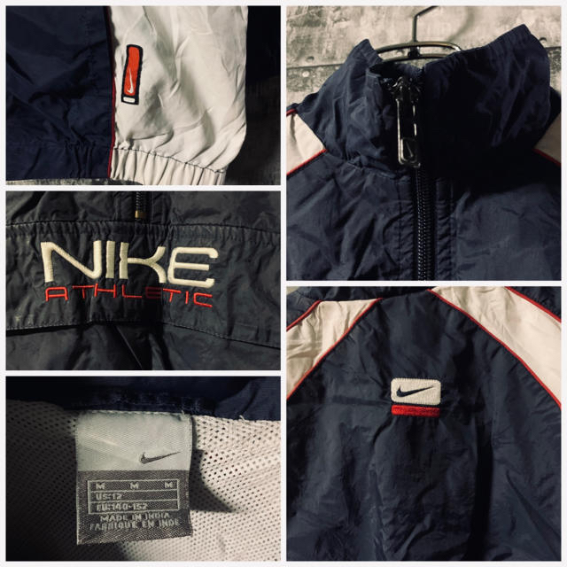 NIKE(ナイキ)のNIKE ナイキ ATHLETIC アノラックジャケット ハーフジップ　紺 メンズのジャケット/アウター(ナイロンジャケット)の商品写真