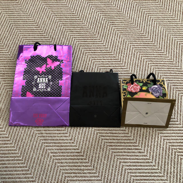 ANNA SUI(アナスイ)のANNA SUI アナスイ ショッパー ショップ袋  紙袋 ラッピング レディースのバッグ(ショップ袋)の商品写真