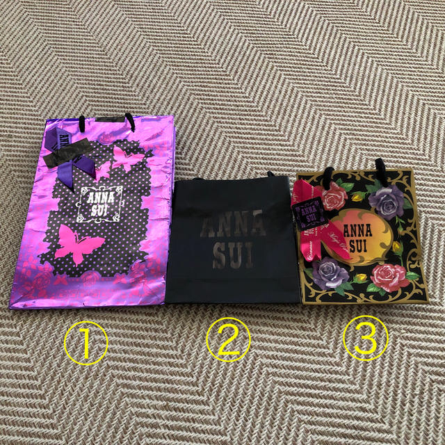 ANNA SUI(アナスイ)のANNA SUI アナスイ ショッパー ショップ袋  紙袋 ラッピング レディースのバッグ(ショップ袋)の商品写真