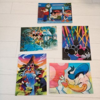 ディズニー(Disney)のディズニー　3D ポストカード　五枚組(キャラクターグッズ)
