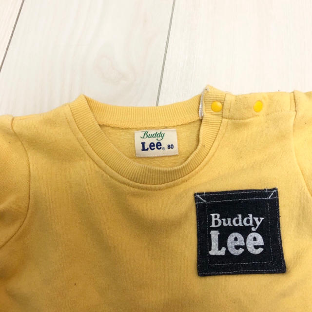 Buddy Lee(バディーリー)のバディーリー　buddy lee トレーナー　80 イエロー キッズ/ベビー/マタニティのベビー服(~85cm)(トレーナー)の商品写真