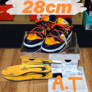 ナイキ(NIKE)のNIKE Off White Dunk Low LTHR ミシガン 28cm(スニーカー)