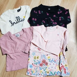 エイチアンドエム(H&M)の女の子♥️カットソー4枚セット(Tシャツ/カットソー)