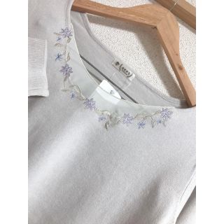 アクシーズファム(axes femme)の刺繍スプリングニット(ニット/セーター)