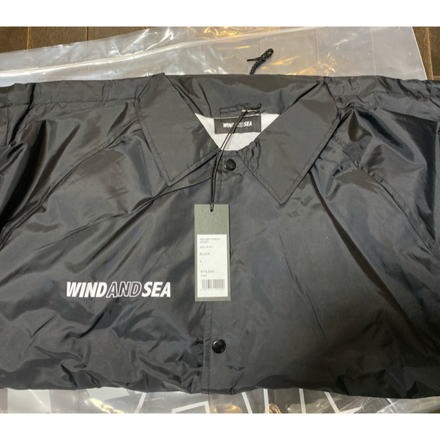 WIND AND SEA コーチジャケット　黒　Coach Jacket  メンズのジャケット/アウター(ナイロンジャケット)の商品写真